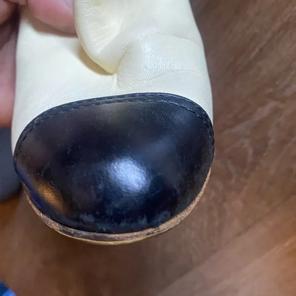 CHANEL Cream and Black Heeled Boots - Picture 8 of 16